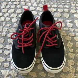 Vans kids suede shoes